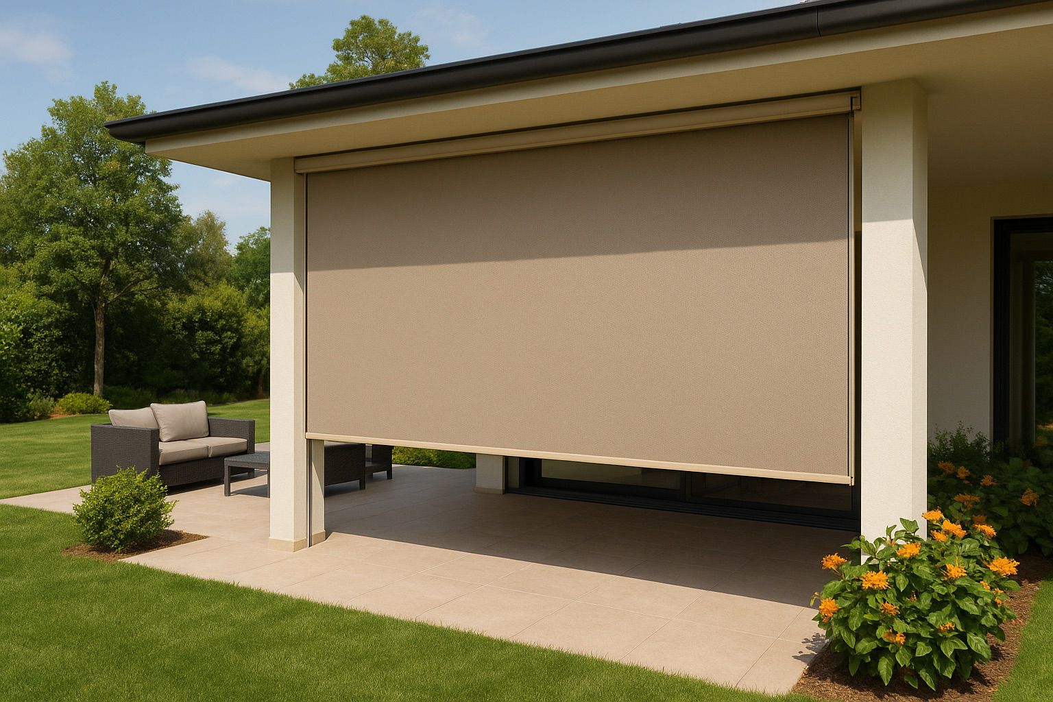 Wetterfeste Außenrollos