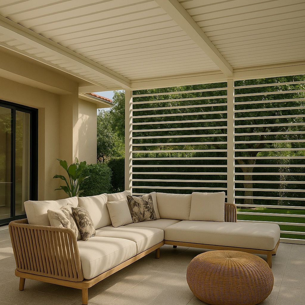 Elektrische Senkrechtmarkise